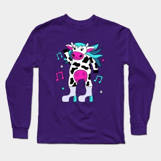 Disco Cow Girl Long Sleeve T-Shirt